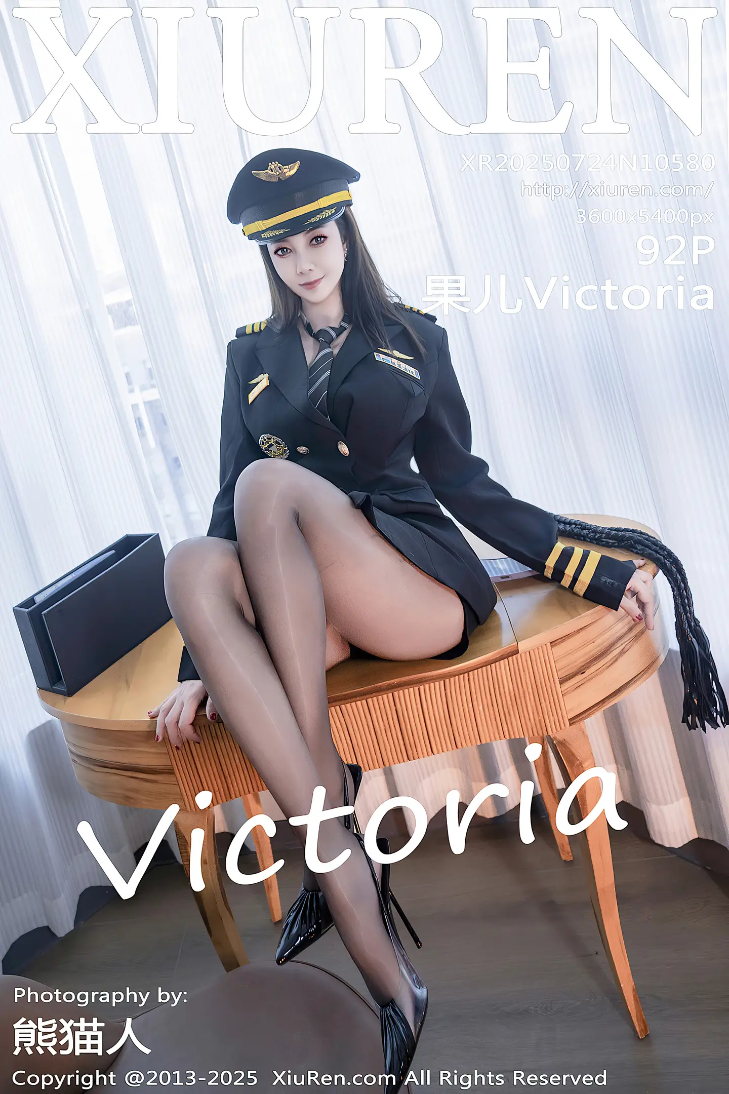 [XiuRen秀人网]VOL.10580 御姐果儿Victoria性感黑色情趣内衣配超薄黑丝秀惹火身材诱惑写真92P-秀人网官方网站